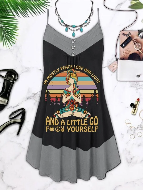 Tie Dye Hippie Soul Summer Hawaiian Resort Dress