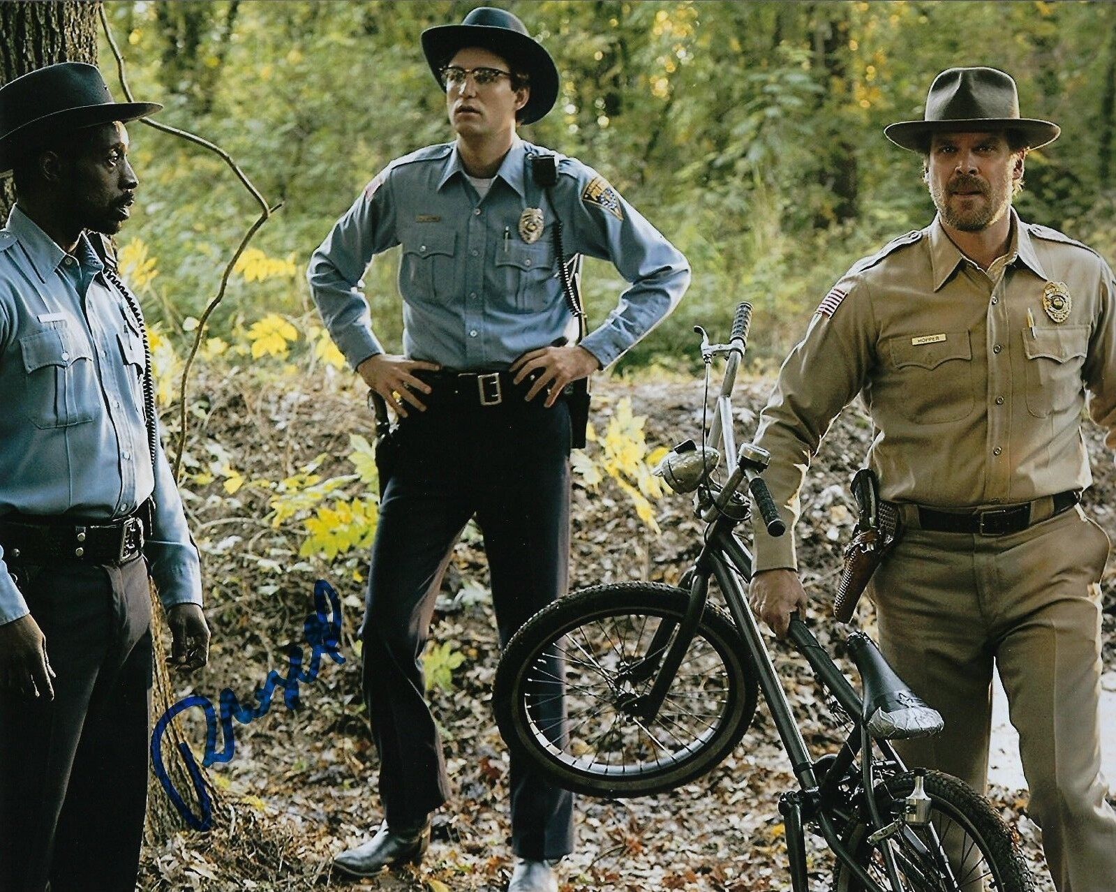 GFA Stranger Things Officer * ROB MORGAN * Signed Autograph 8x10 Photo Poster painting AD1 COA