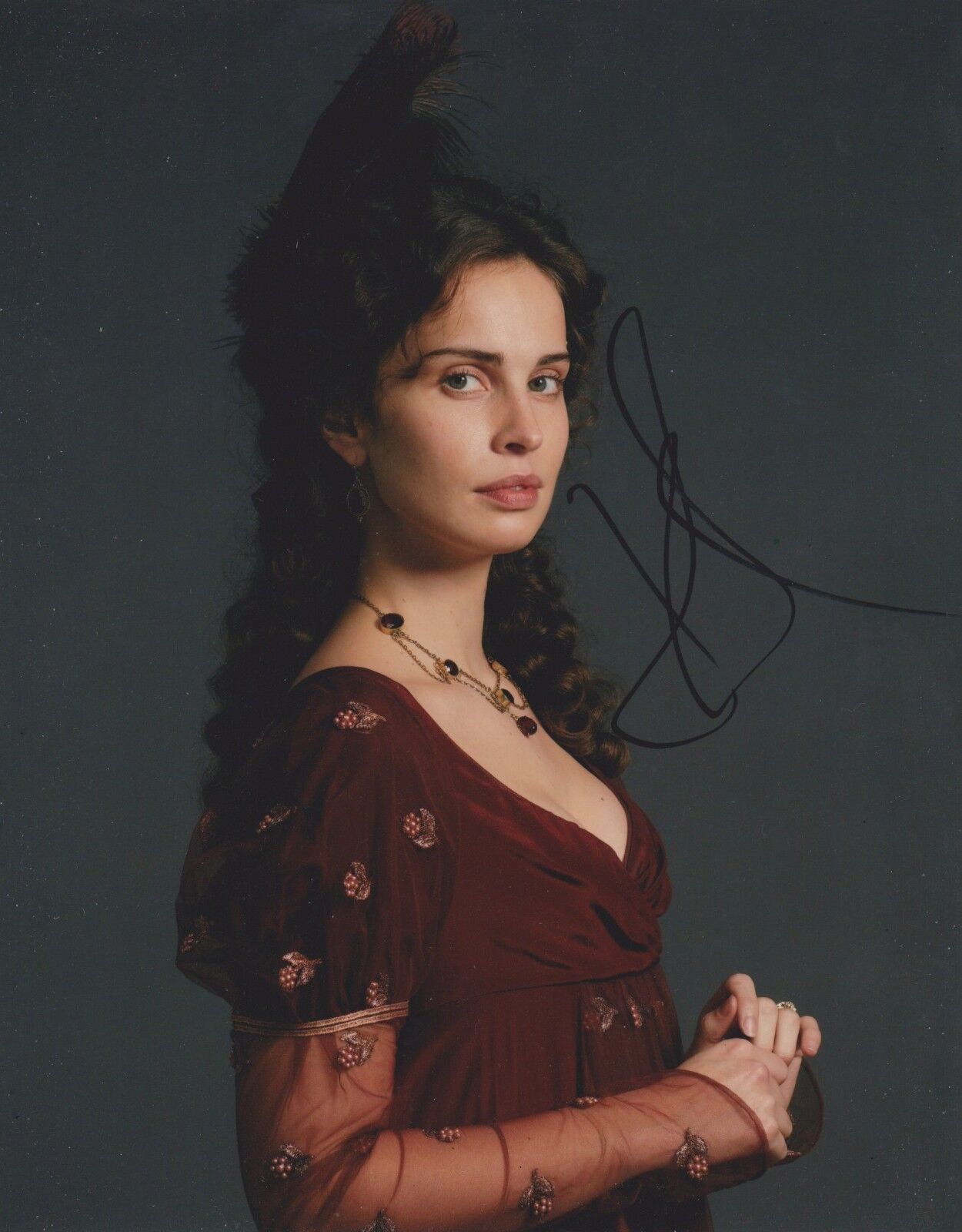 Heida Reed Signed Poldark 10x8 Photo Poster painting AFTAL