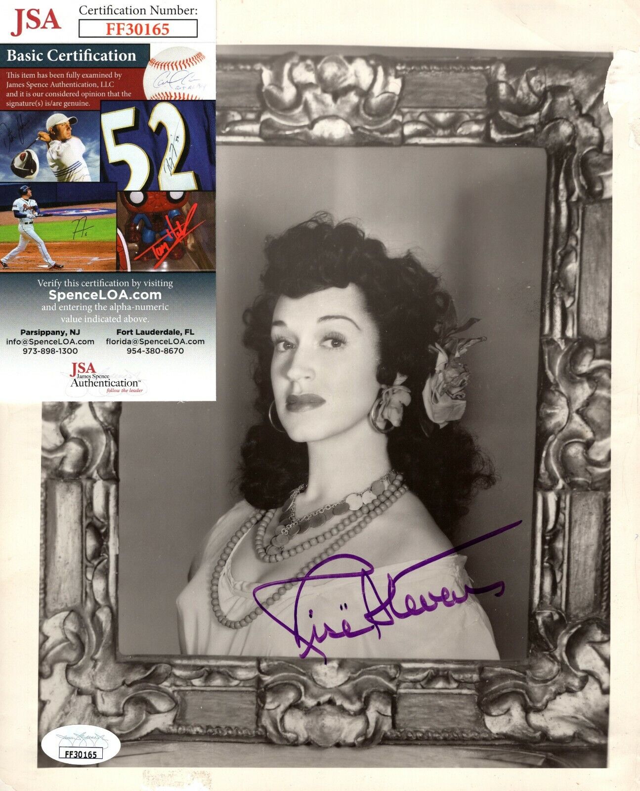 Rise Stevens Opera Singer Hand Signed Autograph 8x10 Vintage Photo Poster painting with JSA COA