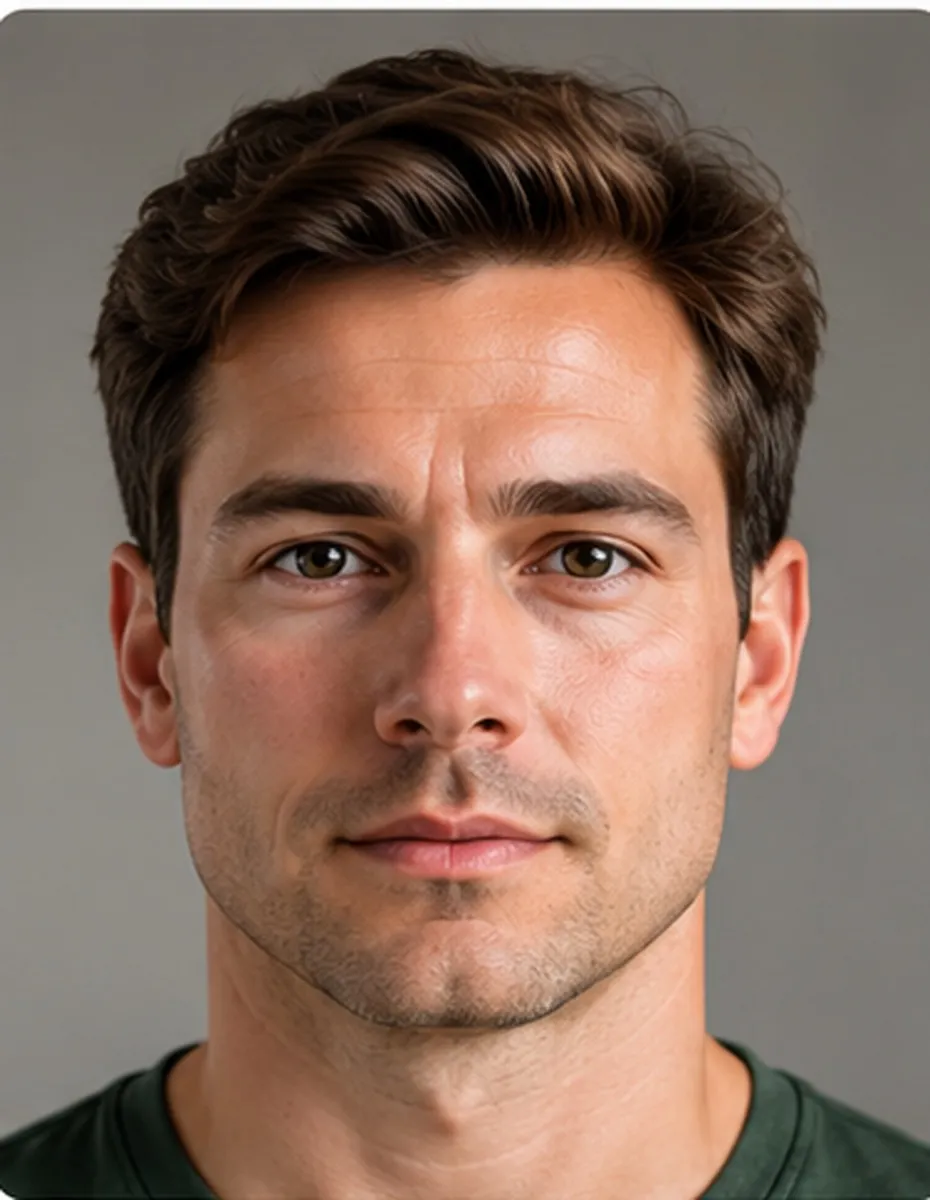 Male more defined face