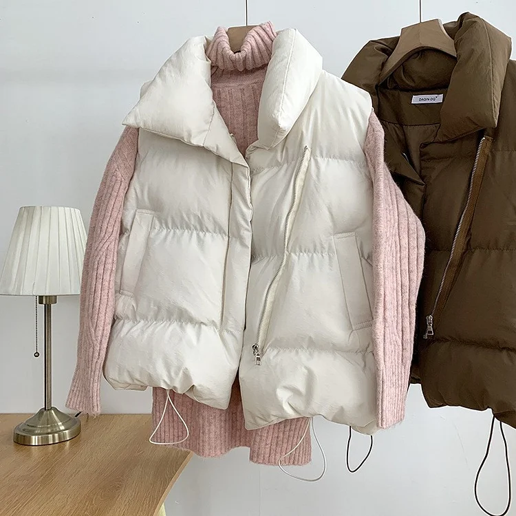 PASUXI Best Selling New Autumn Women Sleeveless Women's Vests Slim Jackets Girl Gilet Lightweight Windproof Warm Portable Waistcoat huanwei