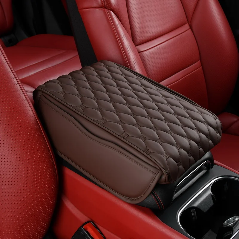 Memory Cotton Leather Car Armrest Box Pad