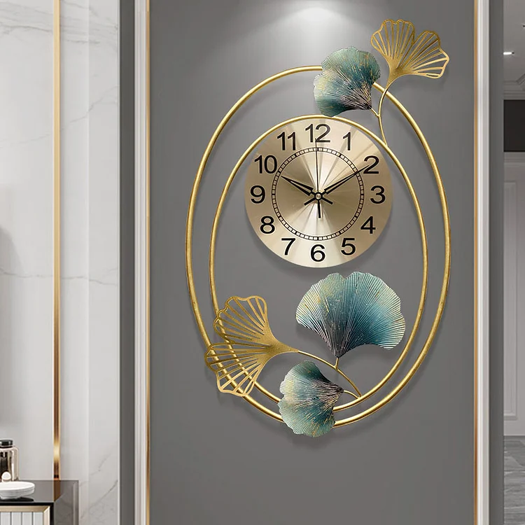 Homemys Nordic Creative Metal Wall Clock Home Wall Decorative Art