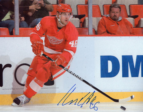 Jakub Kindl signed auto Detroit Red Wings Photo Poster painting