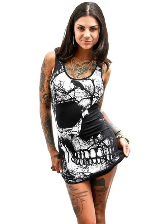 Raven Skull Vintage Dress