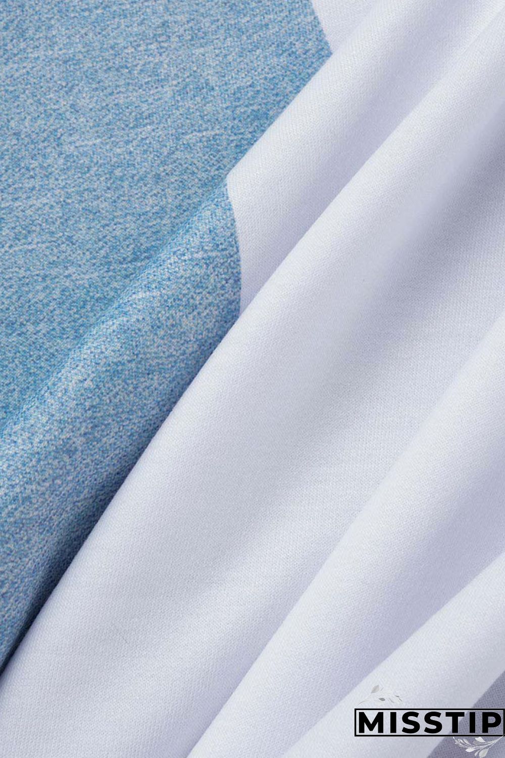 White Casual Solid Patchwork O Neck Tops