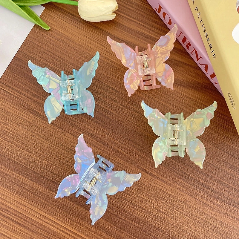 Women’s IG Style Sweet Artistic Butterfly Acetic Acid Sheets Hair Claws