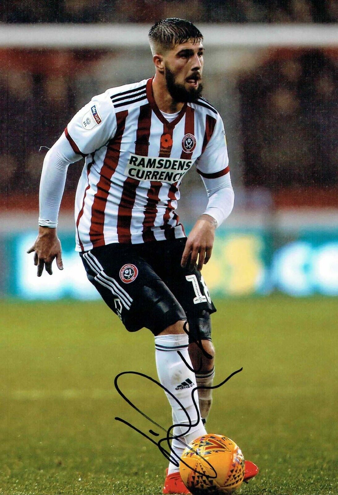 Kieron MAN Sheffield United Signed Autograph 12x8 Photo Poster painting 2 AFTAL COA SUFC