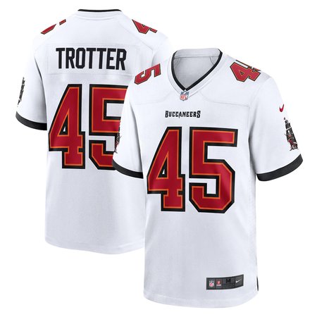 Youth Tampa Bay Buccaneers #45 Josiah Trotter White 2026 NFL Draft Game Jersey