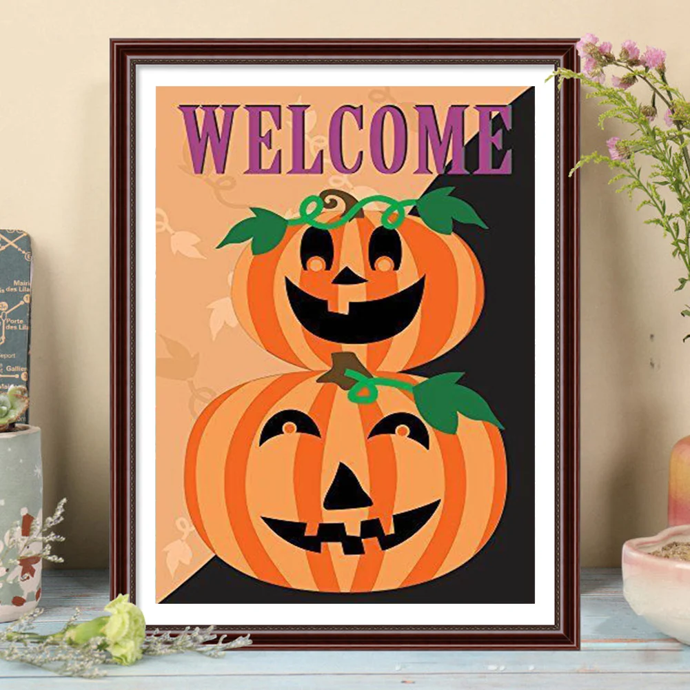 5D DIY Full Round Drill Diamond Painting Halloween Holiday Kit Rhinestone