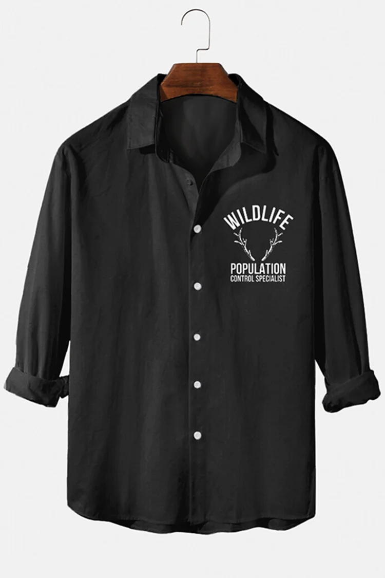 Men's Casual Loose Long Sleeve Shirt