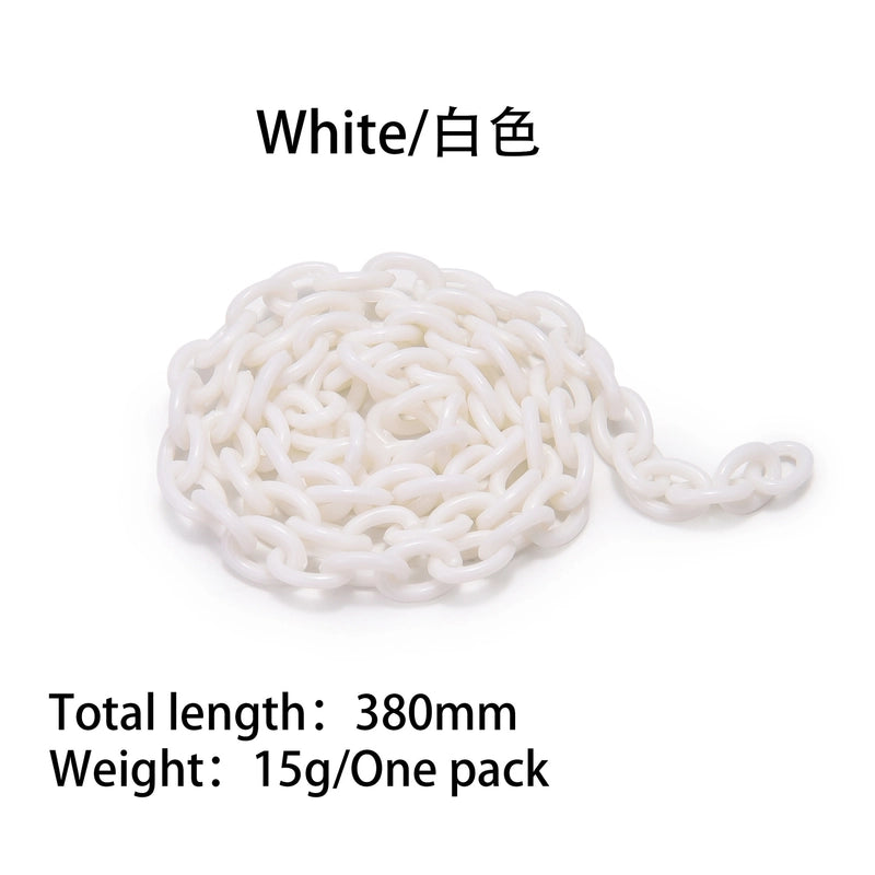 1 Pack = 5 Pieces Arylic 6*8mm Jewelry Accessories Chain