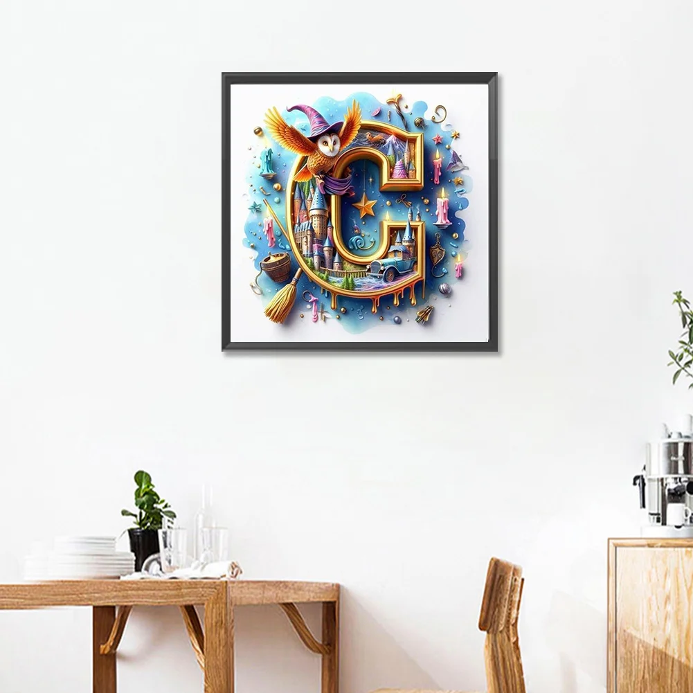 Diamond Painting - Full Square Drill - Harry Potter Letters(Canvas|35*35cm)