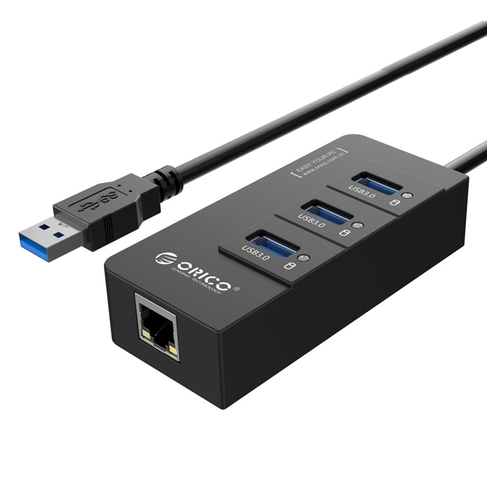 

ORICO HR01 USB Gigabit Ethernet Adapter USB3.0 HUB to RJ45 Lan Network Card, 501 Original