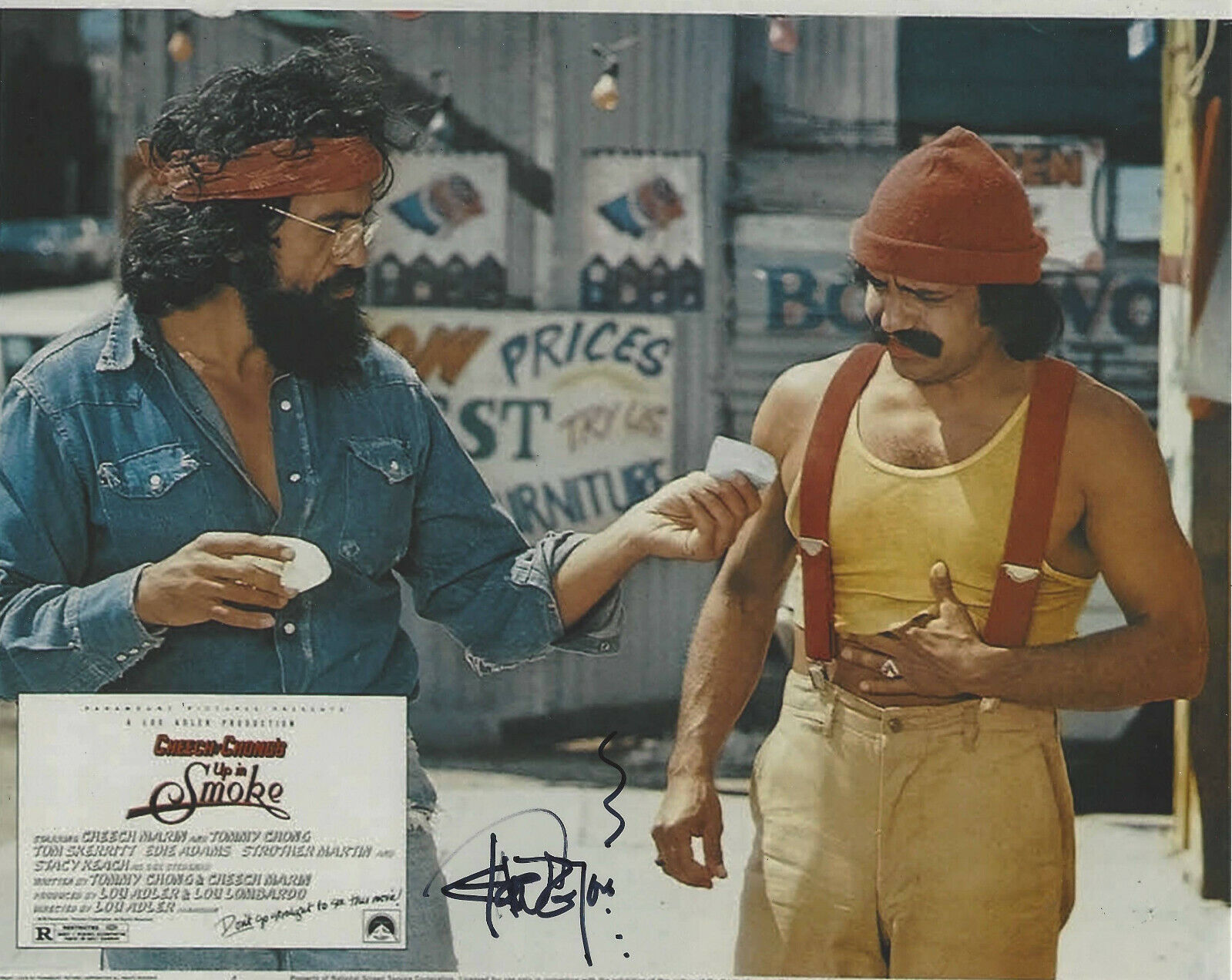 TOMMY CHONG SIGNED AUTHENTIC 'UP IN SMOKE' 8x10 Photo Poster painting w/COA CHEECH & ACTOR