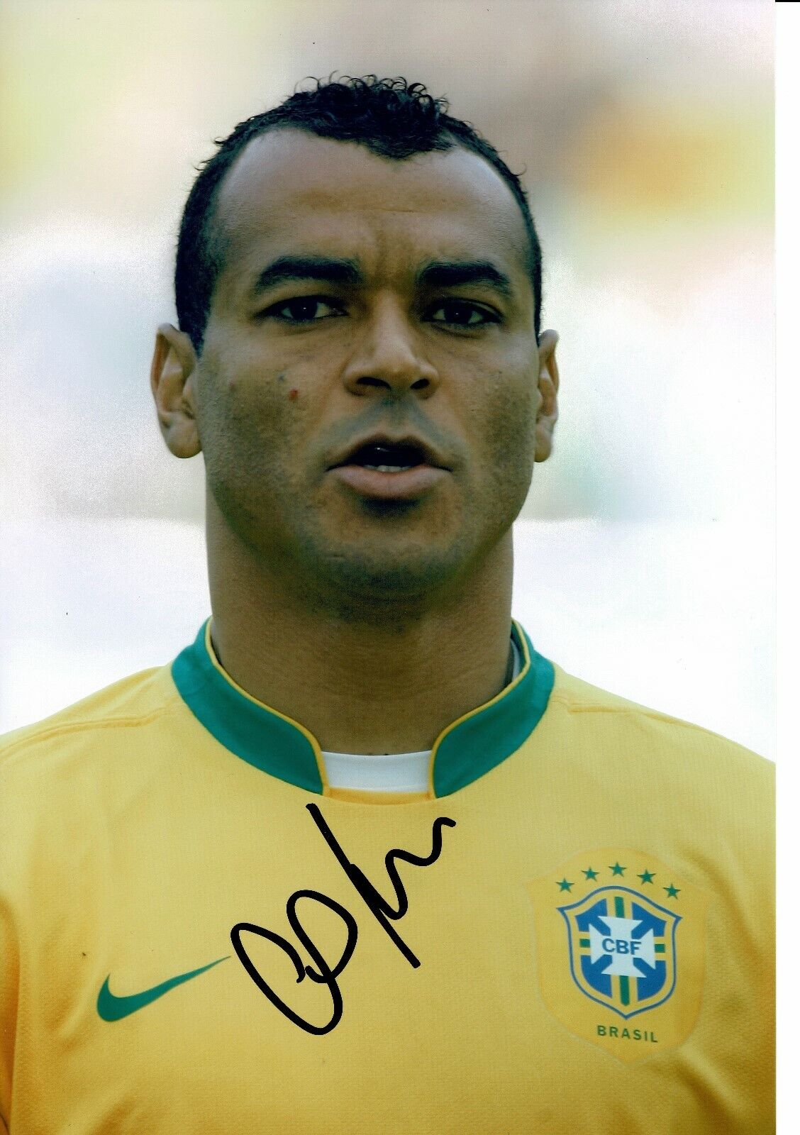 Cafu SIGNED 12X8 Photo Poster painting BRAZIL WORLD CUP WINNER AFTAL COA (9147)