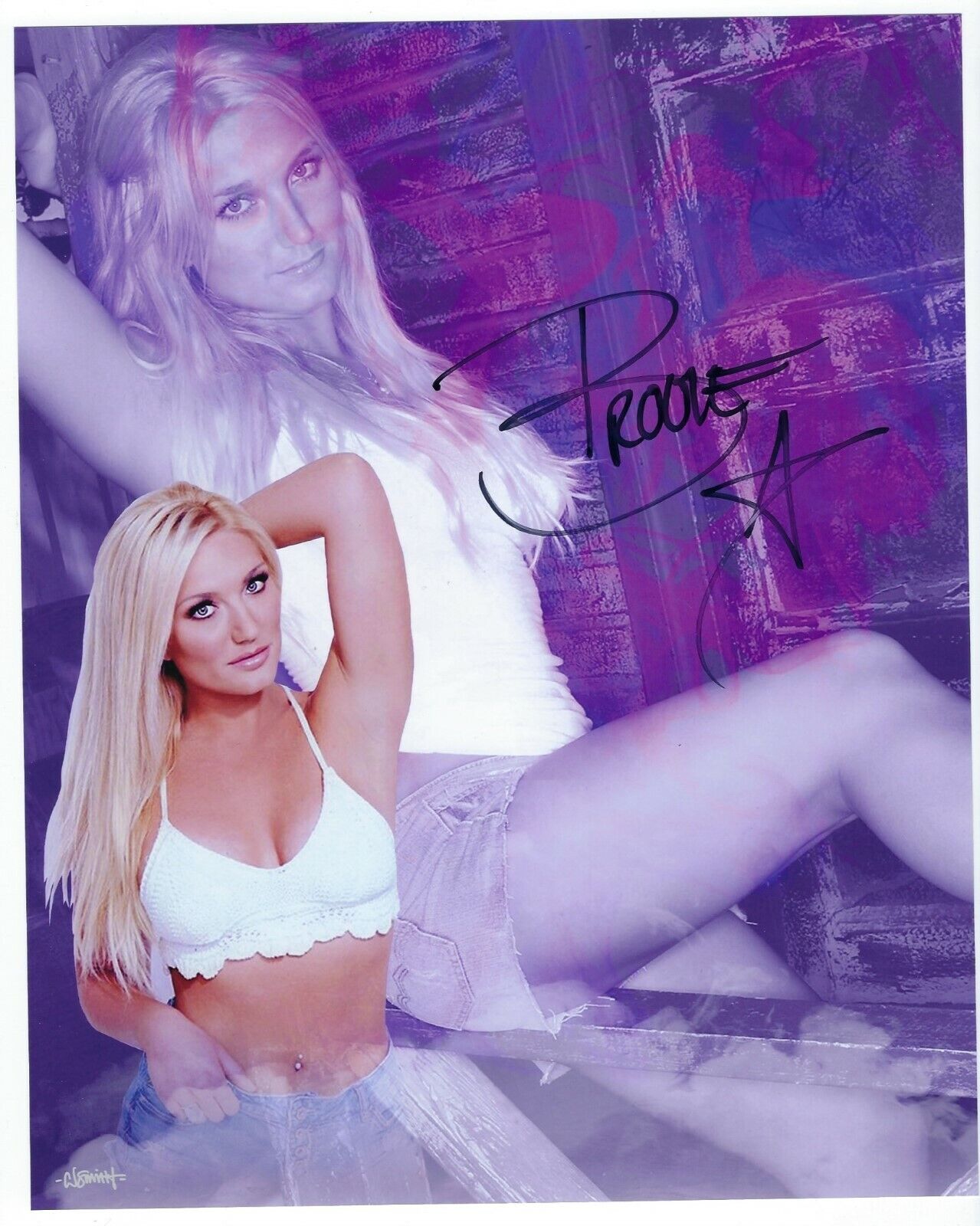 Brooke Hogan - Impact Wrestling signed Photo Poster painting