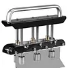 [US Local Warehouse] 3-Station Edge Roller Bender 0-90 Bending Angle Hand Sheet Metal Bender with Aluminum Alloy Handle Metal Bending Tool for Making 1/2 to 5 in 13 to 130mm Bends (Black)