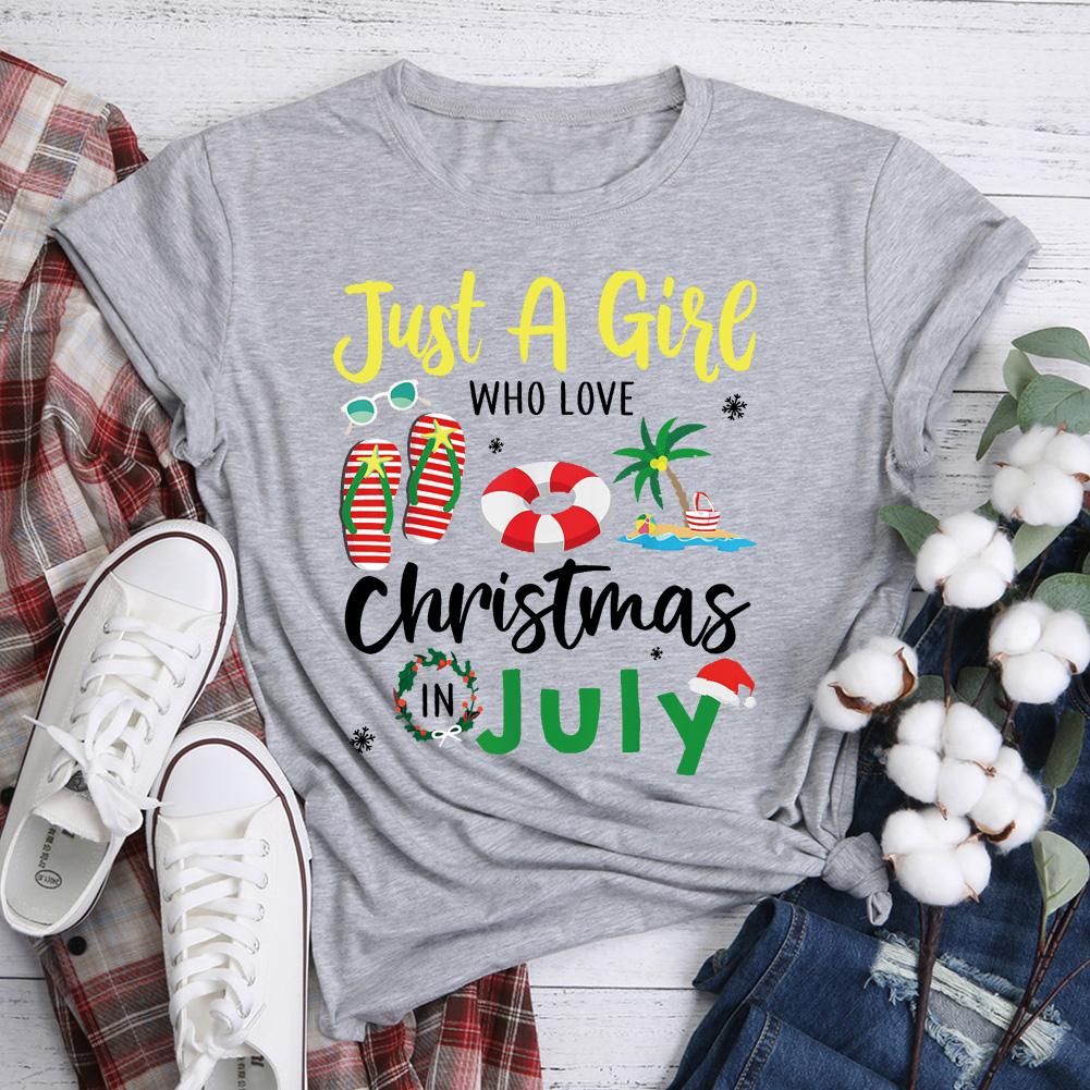 christmas in july t shirts