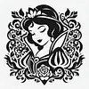 Snow White Silhouette-11CT Stamped Cross Stitch 40*40cm tapestrymarket