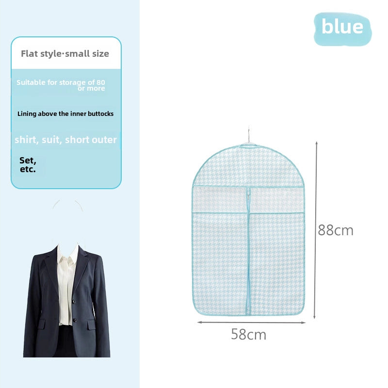 Clothes Dust Cover Coat Suit Cover Dust Bag Household Non-woven Breathable Storage Hanging Clothes Bag Dust-proof Clothes Cover