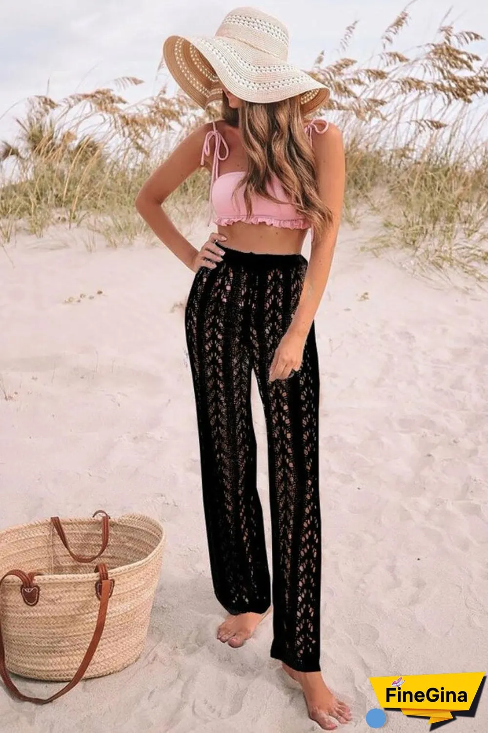 Boho Crochet Trousers