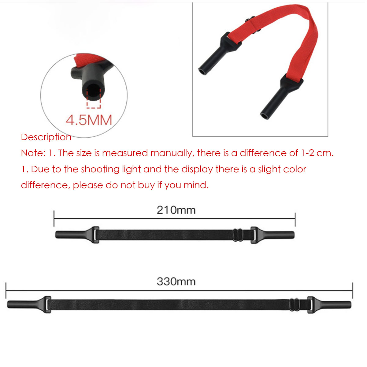 Likron Watches Premium Adjustable Elastic Eyewear Retainer - Secure Fit for Daily Outdoor Activities 4-Pack