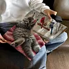 Cats-11CT DIY Stamped Cross Stitch Shopping Bag 40*40cm tapestrymarket