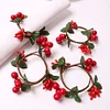 Red Fruit Wreath Christmas Catering Napkin Ring