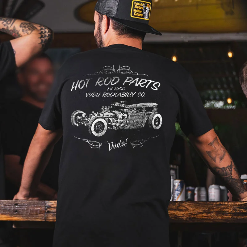 HOT ROD PARTS Classic Car Print Men's T-shirt