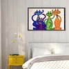 Diamond Painting -DIY Round Drill High Street Cat(50x30cm)