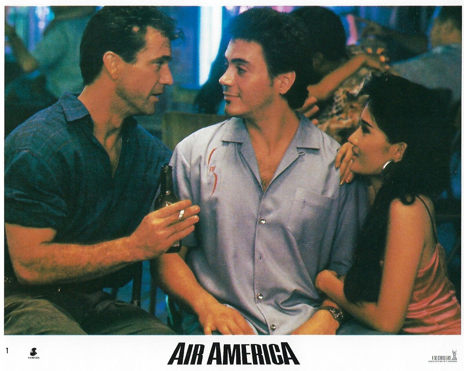 Air America Original 8x10 Lobby Card Poster Photo Poster painting 1990 Downey Jr. Gibson #1