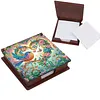 Colorful Hummingbird Wooden DIY Crystal Art Sticky Notes Holder (160 Blank Notepads) Diamond Painting Sticky Notes Dispenser Ideal for Home Office Supplies Handicrafts Gifts