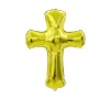 20PCS Babyshower Cross Baptism Ceremony Aluminum Film Balloons Community Party Festive Decors