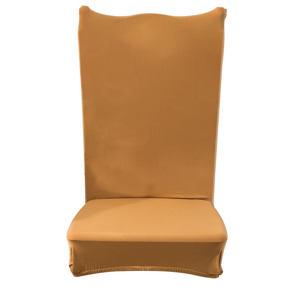 

Thin Elastic Chair Cover Banquet Seat Sleeve Chair Wrap Home Hotel Supplies, Camel, 501 Original