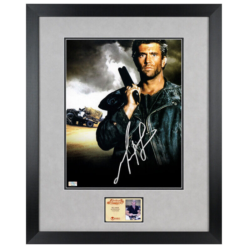 Mel Gibson Autographed 1985 Mad Max Beyond Thunderdome 11x14 Framed Photo Poster painting