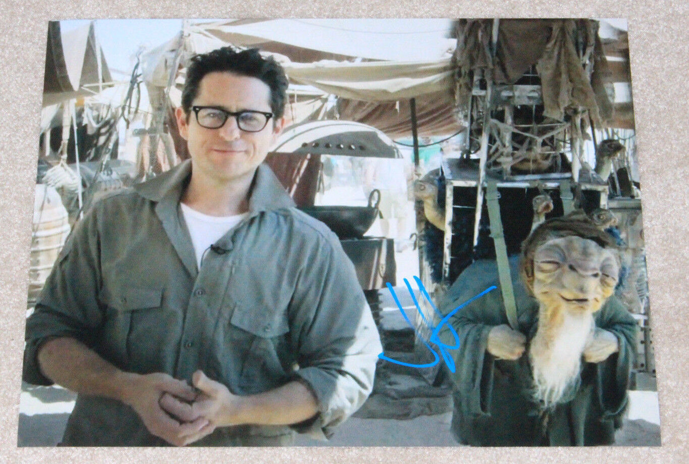 STAR WARS DIRECTOR J.J. ABRAMS SIGNED 11X14 Photo Poster painting w/COA THE FORCE AWAKENS JJ