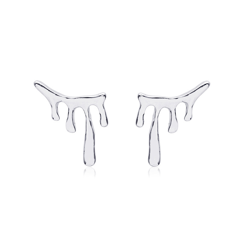 Lava Stud Drop Earrings