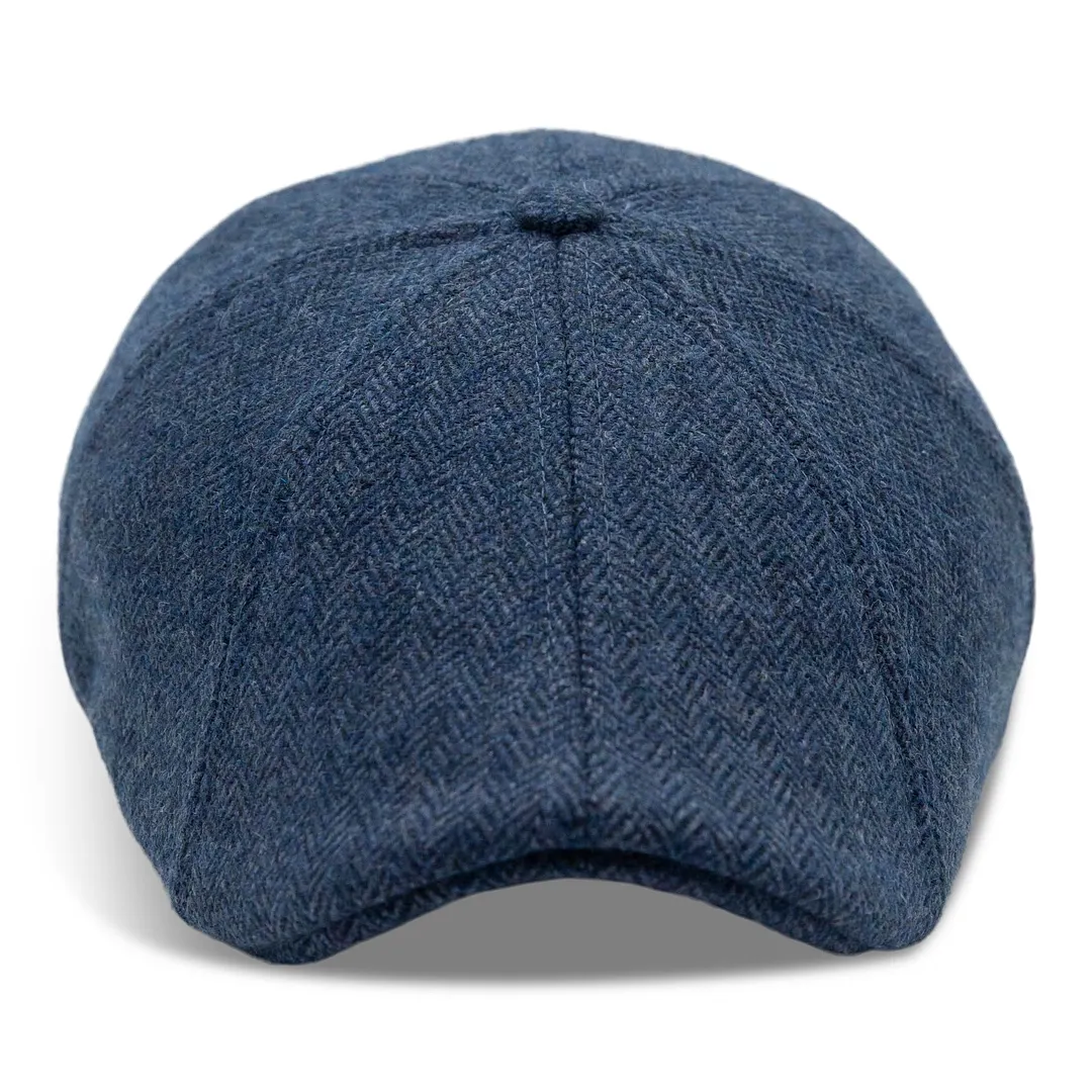 Hatsfashion-The Insulated Peaky   Cap - Indigo Blue