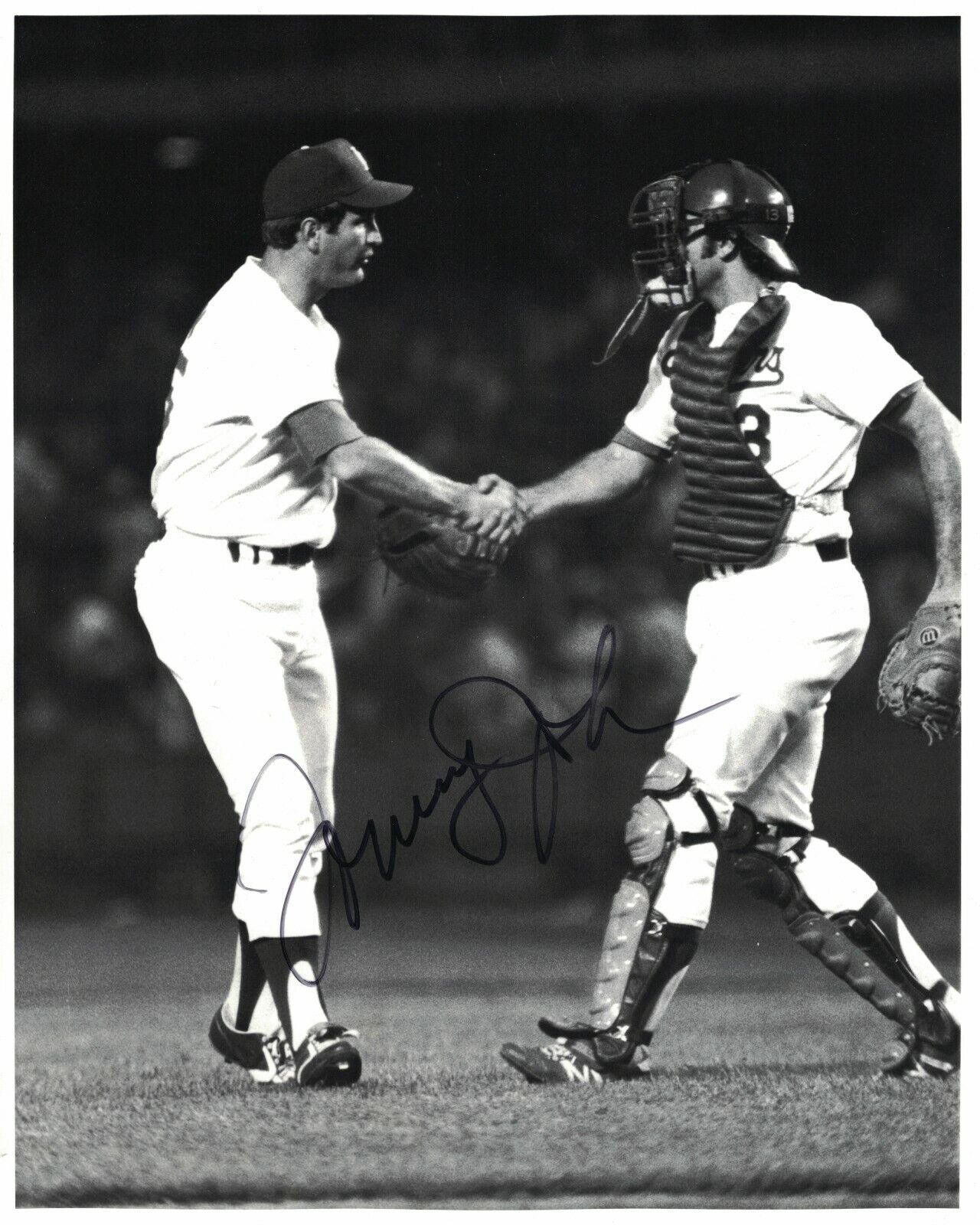 Tommy John Signed Autographed 8x10 Photo Poster painting Los Angeles Dodgers Vintage I