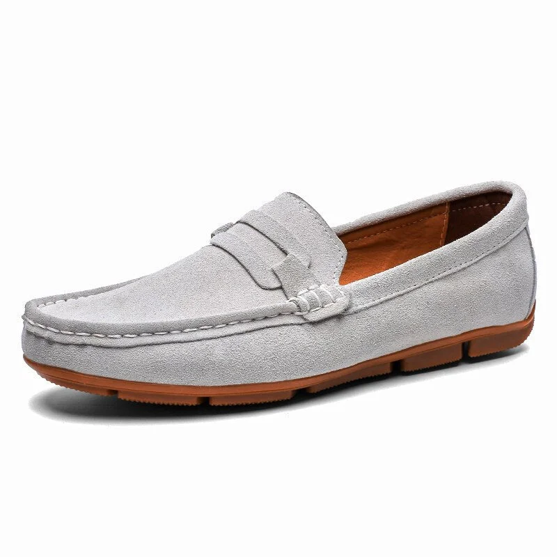 Men Casual Shoes Handmade Mens Shoes Cow Suede Leather Loafers Moccasins Slip On Male Flats Male Driving Shoes Sneakers Men