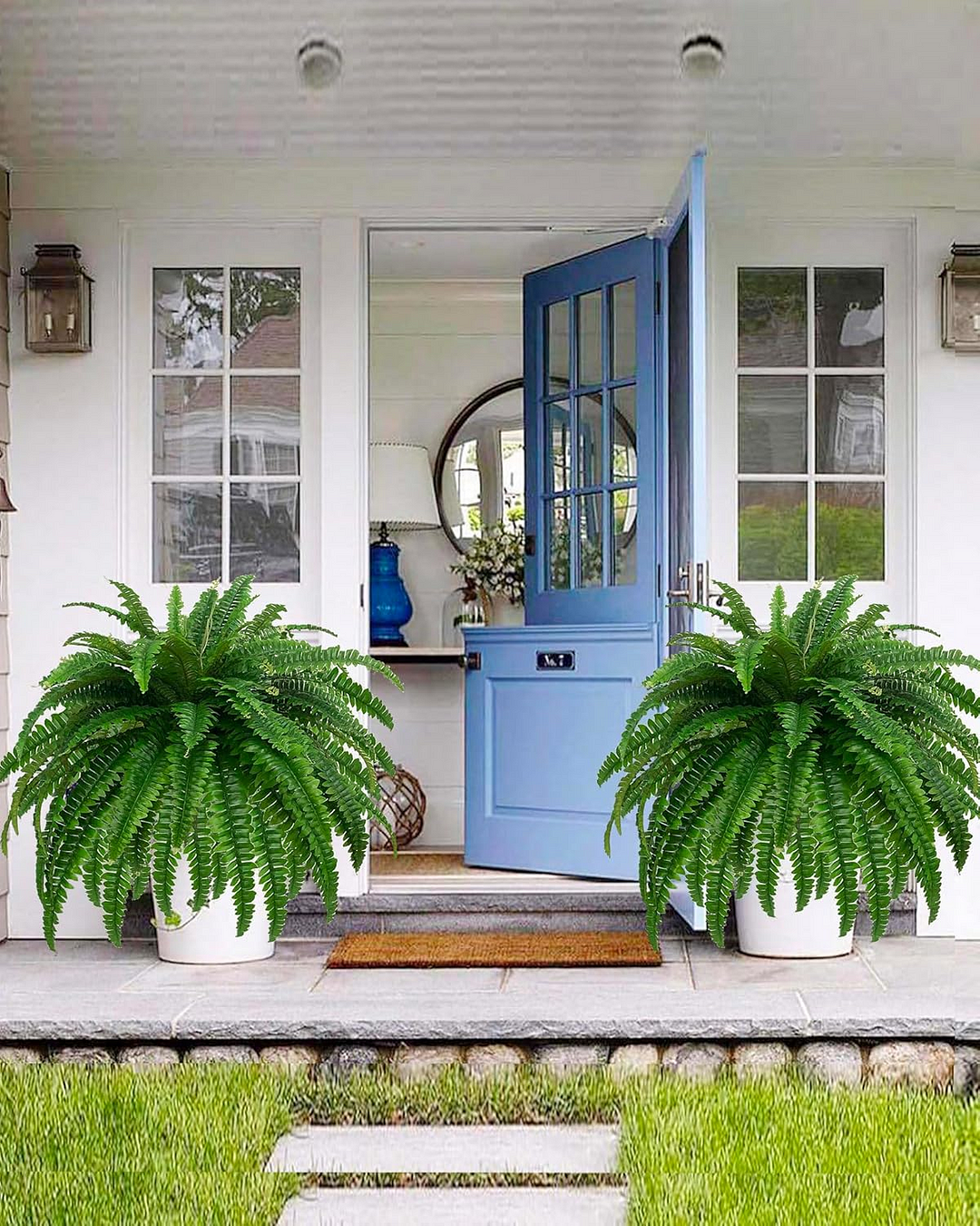 UV Resistant Lifelike Artificial Boston Fern