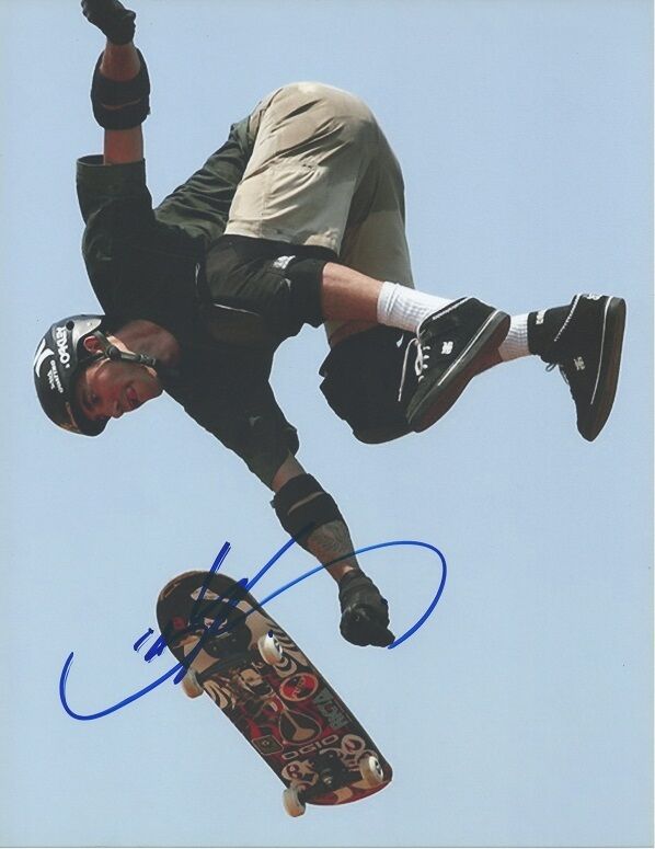 *BOB BURNQUIST*SIGNED*AUTOGRAPHED*Photo Poster painting*SKATEBOARDING*X GAMES*COA*8.5 X 11