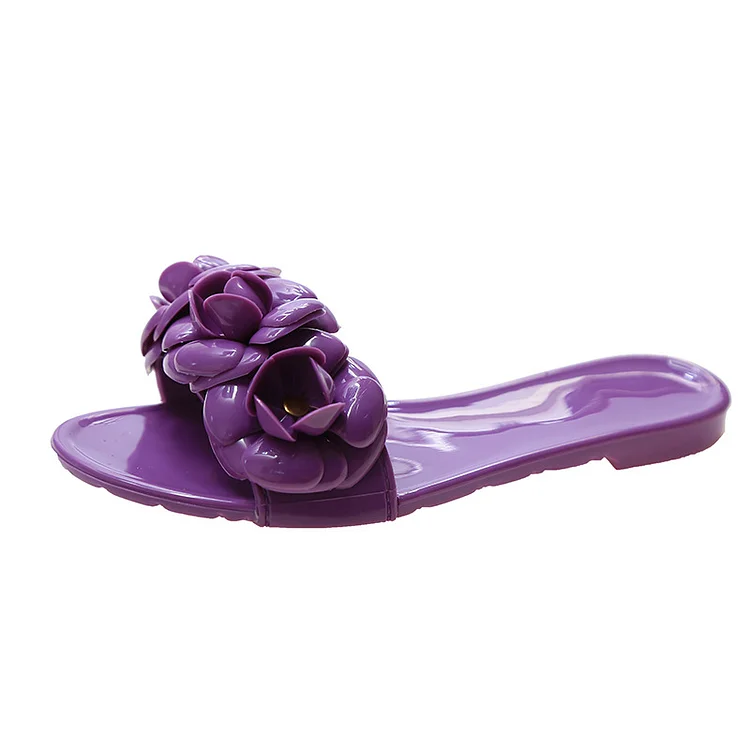Camellia Jelly Slippers