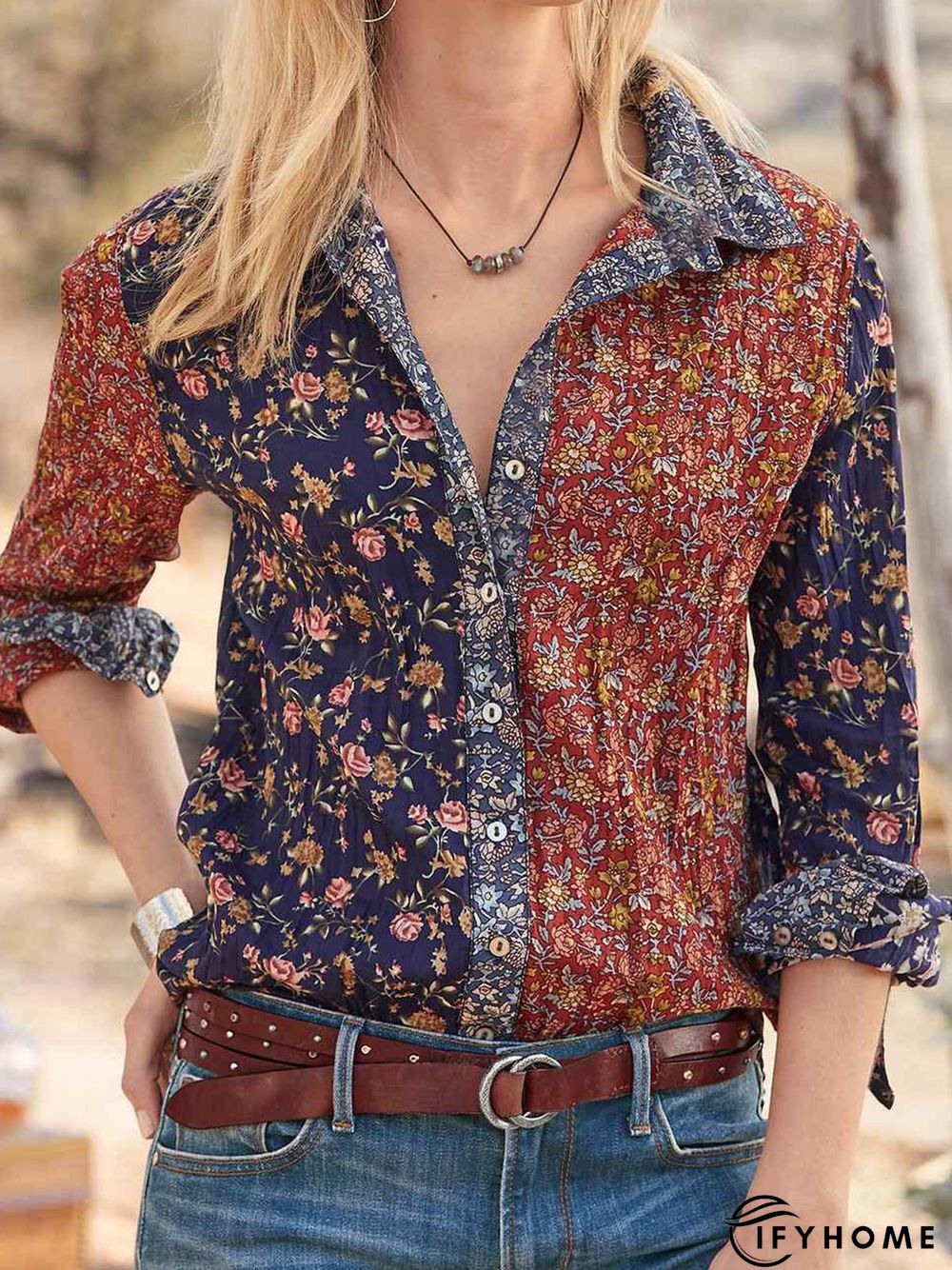 Floral Loosen Blouse | IFYHOME