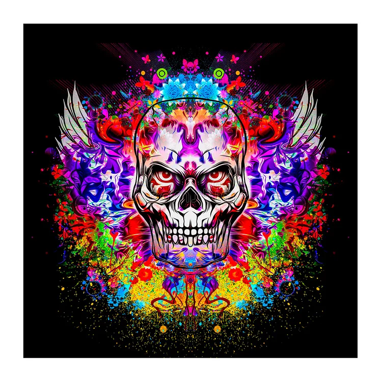 Colorful Skull - Full Round 40*40CM