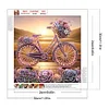 Diamond Painting-DIY Crystal Rhinestone Flower Bike