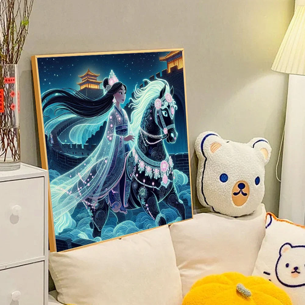 Diamond Painting - Full Round Drill - Princess Mulan(Canvas|40*40cm)