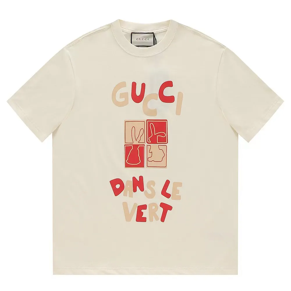 Cream Graphic Print T-Shirt - Front View